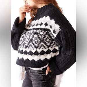 Free people Onyx combo sweater